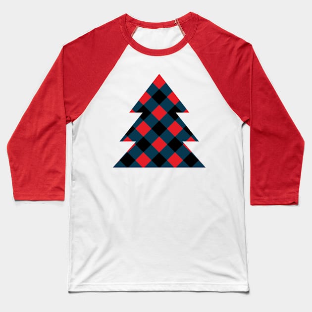 Christmas tree Baseball T-Shirt by Ulka.art
